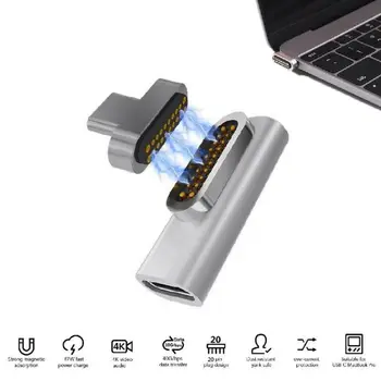 Magnetický Rychlé Nabíjení USB Typ C na USB C Nabíječka Adaptér Převodník pro Laptop MacBook