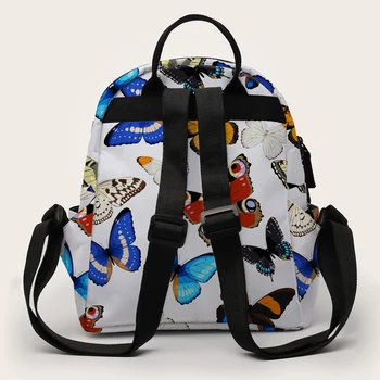 Deanfun Mini Batoh Butterfly Tištěné Školní Tašky, Batoh, Kabelka Pro Ženy Jako Dárek DMNSB-24