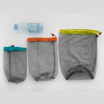 3F UL GEAR 3 velikost 28*13cm/36*17 cm/45*20 cm Ultra-lehká PU povlak camping outdoor mesh bag