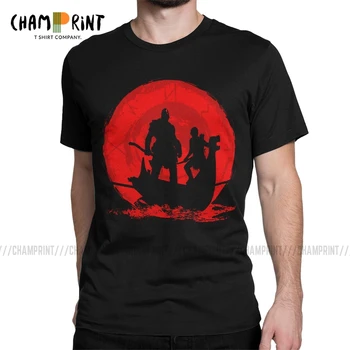 Bůh Války Kratos Hra Mužů T Košile Vtipné Tričko Krátký Rukáv Kulatý Límec T-Košile Bavlna Dárek Oblečení