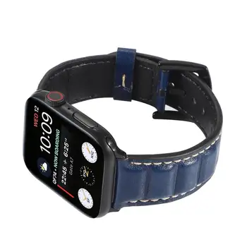 Pro Apple Watch 6 5 4 3 2 1 SE Pravé Kůže Popruh Watchband Pro iWatch 44 mm 40 mm 42 mm 38 mm Klasický Retro Náhradní Náramek