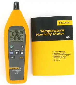 Autentické Fluke 971 Indoor Thermo-Vlhkoměr Teplota Vlhkost Tester Meter NTC 99 bodů