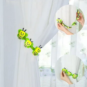 Záclonové spony Kreativní Včelí Magnet Záclony Připevňovací Klipy dítě Dítě Ložnice závěs Šroub Spony, bytové Dekorace, Doplňky