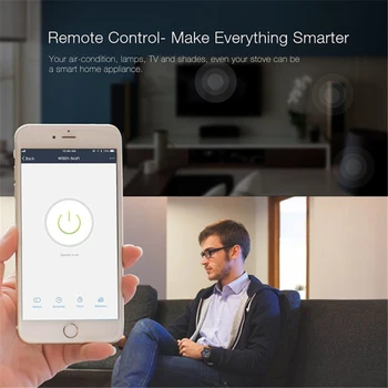 16A EU Tuya Smart Life APP Wifi Napájecí kabel Smart Home Gadgets Wifi Bezdrátové Zásuvky Pracuje S Alexa Google Domov