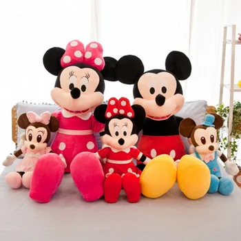 2020 Nové Disney Karikatury Mickey Mouse& Minnie Plyšové Plyšové Hračky 35/50cm roztomilé Měkké Plyšové Panenky Vánoční Dárky Pro Děti