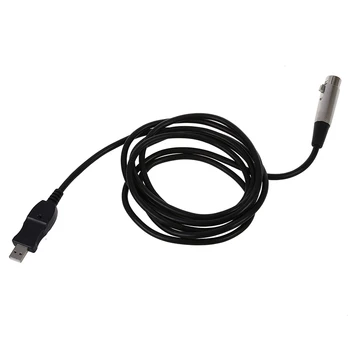 USB Samec 3 Pin XLR Samice Mikrofon MIC Studio o Link Kabel