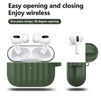 Vhodné Pro Apple Airpods Pro 3 Bezdrátové Nabíjení Silikonové Pouzdro Ochranné Kožené