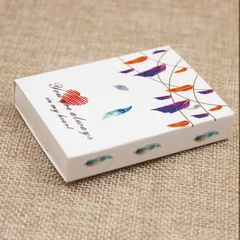 Dreamcatcher tištěný dárkový box Diy ručně vyráběné dárkové krabičce mramorová vzor náhrdelník kouzlo přívěsek/náušnice box 50ks +50pc vnitřní kartu