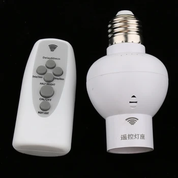 Číslice Dálkové Ovládání Žárovka E27 Socket, Bezdrátové Žárovky Držitel Szp Spínač