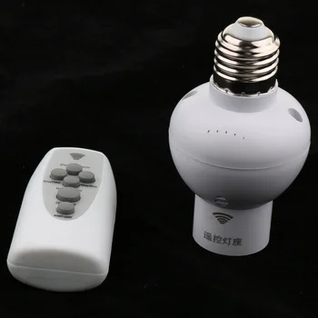 Číslice Dálkové Ovládání Žárovka E27 Socket, Bezdrátové Žárovky Držitel Szp Spínač
