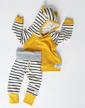 Novorozence, Batole, Dítě Chlapci Dívky Oblečení Oblečení, 2KS Sada T-košile Topy+Kalhoty