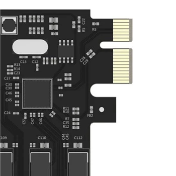 USB 3.0 PCI-E Rozšiřující Karty Adaptéru 7 Portů USB 3.0 Hub Adaptér Externí Řadič PCI-E Extender PCI Express Card