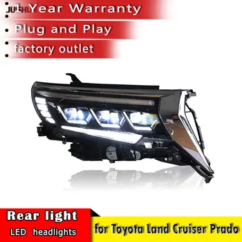 Car Styling pro Toyota Land Cruiser Prado v roce 2018 Světlomety Prado LED Světlomet DRL LED Automobilové Příslušenství