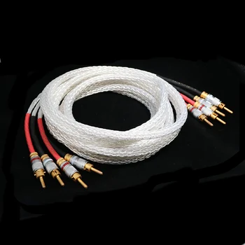 Yivosound audio Hi-end DIY hi-fi Zlata Rhodium Á k banana plug základní reproduktorový kabel Kabel Drát