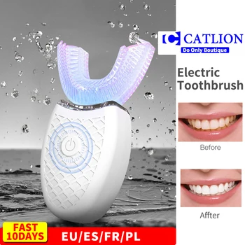 Ultrazvukové Elektrický zubní Kartáček Usb Dobíjecí Inteligentní Silicon Teethbrush Ipx7 Vodotěsné U Sonický Kartáček Čistí zuby