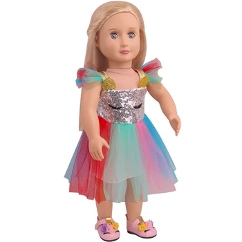 Nové 7colour závoj Vhodné pro Americká Dívka Panenku Šaty 18 palcový Doll , Vánoční Dívka Dárek(prodávat pouze oblečení)