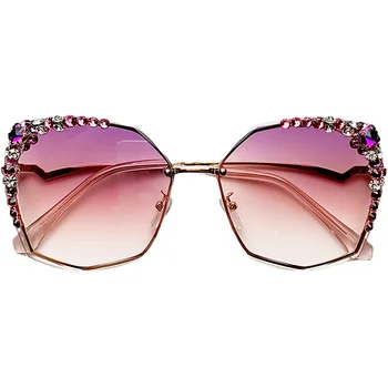 Vysoce Kvalitní Drahokamu sluneční Brýle, Ženy 2020 Luxusní Vintage Sluneční Brýle Velký Diamant Brýle Módní Odstíny pro Ženy Uv400