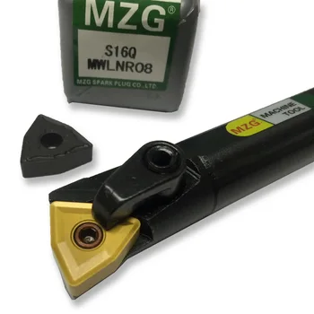 MZG 18mm 20mm S18Q-MWLNR08 Vnitřní Soustružení Obrábění Upínací Bar VNMG Vložky Nudné nástrojové Držáky CNC Soustruh Fréza Toolholder