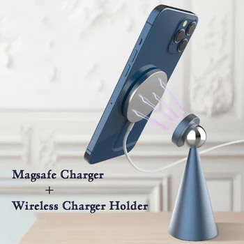 Magnetické Stolní Telefon Stát & Držák Pro iPhone 12 Pro Max Mini Apple Magsafe Příslušenství Magnet, Stojan S Bezdrátové Nabíjení Pad