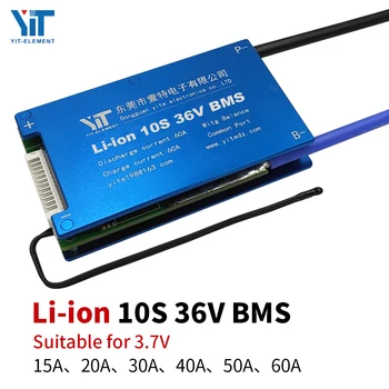 Li-ion 3.6 V / 3.7 V 10S 36V BMS elektrický skútr, baterie, příslušenství ochrana desky s vyváženou regulaci teploty PCB