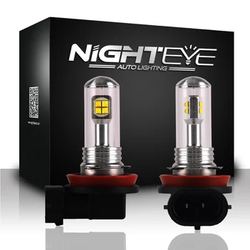 Nighteye H1 H3 H4 H7 H11 H16 880 9005 9006 80W LED Světla 1500lm Mlhové světlo Ocas Jízdy Žárovky přední Světla 2ks