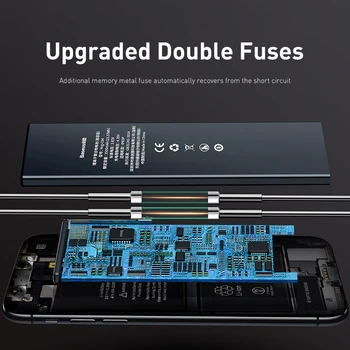 Baseus Pro iPhone 6 6s 6 plus 6S Plus 3500mAh Baterie 2200mAh vysokokapacitní Náhradní Telefon Bateria s Free Nástrojů pro Opravy Kit