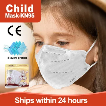 Masques Enfant Mascarillas ffp2 kn95 Dítě Maska 6-9 Let Dívky Chlapci Respirátor Opakovaně použitelné Ochranné Ústa Masky Mondkapjes