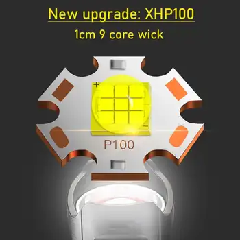 XHP100 LED Svítilna nejsilnější Flash světlo 18650 USB Dobíjecí Pochodeň xhp90 xhp70.2 Zoom Lantern Lovecké Svítilny Ruční Světlo