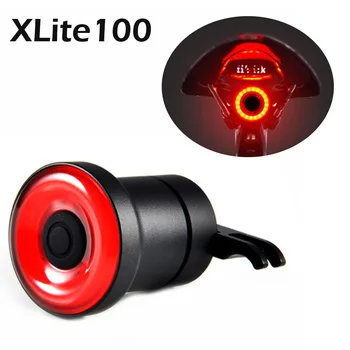 2019 XLITE100 Kolo Svítilna na Kolo Zadní Světla, Auto Start/Stop Brzda Snímání IPx6 Vodotěsné LED Cyklistika zadní Světlo