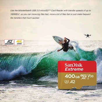 Sandisk Micro SD karta Class10 TF karty 16gb 32gb 64gb 128gb 200 GB paměťová karta pro akční kamery nebo drony Extrémní microSD karty