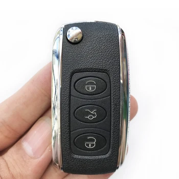 3 tlačítka Auto Dálkové klíčenky Pro Bentley Náhradní Flip Skládací Klíč shell Kryt Bez Baterie, Držák /NO blade