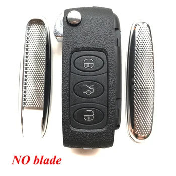 3 tlačítka Auto Dálkové klíčenky Pro Bentley Náhradní Flip Skládací Klíč shell Kryt Bez Baterie, Držák /NO blade
