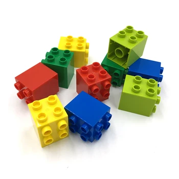 Velká Velikost DIY Stavební Bloky Oboustranný Údaje Cihly 2x2Dot 8KS Vzdělávací Kreativní Hračky pro Děti, Kompatibilní S Značky