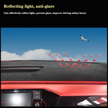 Pro Volkswagen T-Cross 2019-Současnost Dashboard Mat Ochranné Interiér Photophobism Pad Odstín Polštář Car Styling, Auto Příslušenství