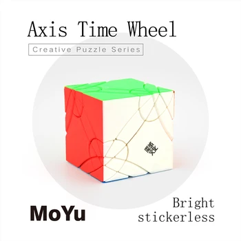 MoYu Ose Čas Kola Cube Stickerless Rychlost Magic cube, Puzzle, Hračky