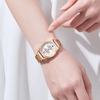 MINI ZAMĚŘENÍ Dámské Hodinky Značka Luxusní Módy Ležérní Quartz Dámy Hodinky Vodotěsné Rose Gold z Nerezové Oceli Popruh Náramkové hodinky