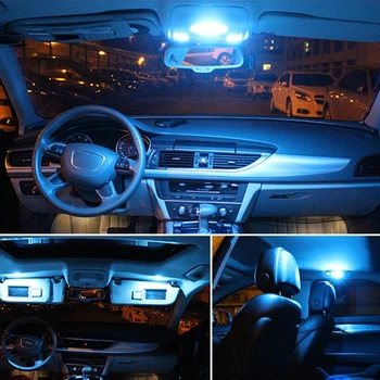 16pcs Canbus Auto LED Vnitřní Osvětlení Kit Mapu Dome přihrádce Kufru, Osvětlení spz pro Mercedes Benz CLK-Class 2003-2008