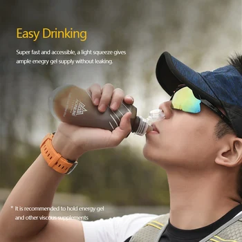 NOVÉ AONIJIE SD23 TPU 170ML Skládací Sportovní Výživa Energetické Gel Soft Flask Láhev na Vodu Nádrž Na Maraton Hydrataci Pack