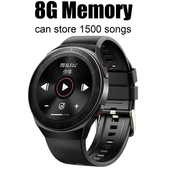 8G Paměť, Hudební Chytré Hodinky Muži Android 2020 Odpověď Volání Vodotěsné Smartwatch Chytré Hodinky Pro Muže, Ženy, Huawei, Xiaomi MI Telefon
