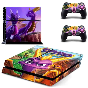 Spyro The Dragon PS4 Kůže Obtisk Nálepka Pro Konzole PlayStation 4 a 2 Regulátory PS4 Kůže Obtisk Nálepka