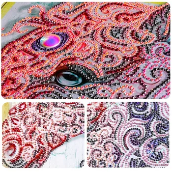 HUACAN Speciální Tvar Diamond Malování Zvířat 5D DIY Diamantový Mozaika Kůň Obrázek Drahokamu 40x50cm