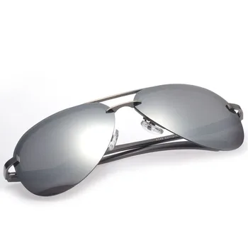 Pánské UV400 Polarizované Kovový Rám Řidičské Brýle Barvu Mirror Lens Brýle Oculos de sol Brýle pro Řidiče 243