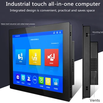 12 palcový Průmyslový Počítač Tablet PC S Kapacitní dotykovou Mini Desktop AIO PC v Rozlišení 1280x800 IPS displej, Intel core I5