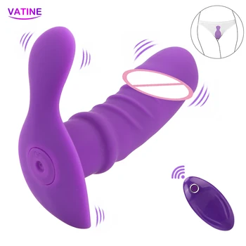 Bezdrátové Vibrátory Dilda Anální Plug Sexuální Hračky pro Ženy, Ženské Masturbátor Zadek Masér Klitorisu Stimulátor Erotické Machine Shop