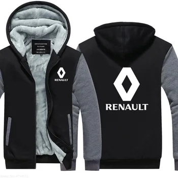 2020 muži Mikiny na zip Zahustíme pro Renault mikina zimní mužské Zip Bundy Kabát Plus Velikosti S-5XL
