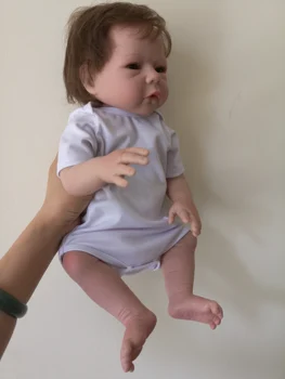 43 Cm Roztomilý Silikonové Simulace Reborn Baby Doll Ručně Vyráběné Dárkové Dům Narozeniny Panenka Hračky Před Spaním Dívka Hračka Baby Soft Miminka Panenka