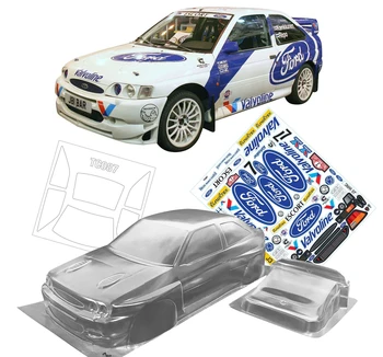 Vymazat PC Těla S Nálepky Na 1/10 Ford Escort Rc Rally Car Toys Rc Auto Shell 190mm
