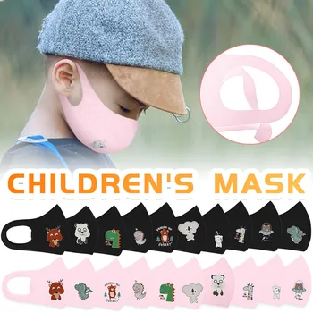 8 Vzory Módní 10 Ks Maska Na Obličej Děti Látkové Pleťové Masky V Pračce A Opakovaně Tisknout Ochranné Obličej Úst Muflové Mascarillas