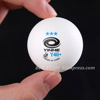 YINHE 3-Hvězdičkový Y40+ Míčky na Stolní Tenis (3 Hvězdičkový hotel, Nový Materiál 3-Hvězdičkový Sešívaný ABS Koule) Plastové Poly Ping Pong Míčky