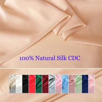 100cm*114cm Kvalitní Přírodní Hedvábí CDC Tkaniny Pro Šaty 100 Hedvábí Crepe De Chine